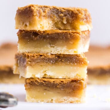 butter tart squares stack