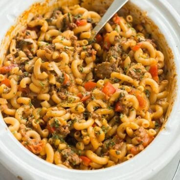 hamburger helper recipe in slow cooker