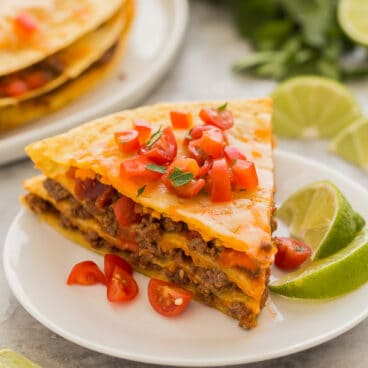 taco casserole slice